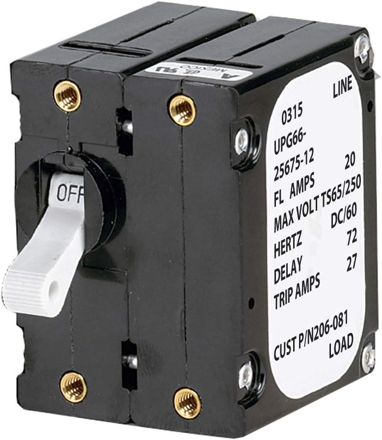 Paneltronics 'A' Frame Magnetic Circuit Breaker - 25 Amps - Double Pole