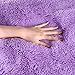 YJ.GWL Oval Fluffy Area Rugs for Bedroom and Living Room Shaggy Cute Plush Nursery Carpet for Kids Baby Girls Bedroom and Dorm Fuzzy Home Decor Carpet 2.6' X 5.3' Purple