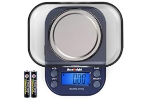 AccuWeight Digital Gram Scale for Weed with 300g/0.01g Limit Small Pocket Coffee Scale with High Accuracy, School Powder Jewelry Scale with Tare and Calibration for Kitchen Food Scale