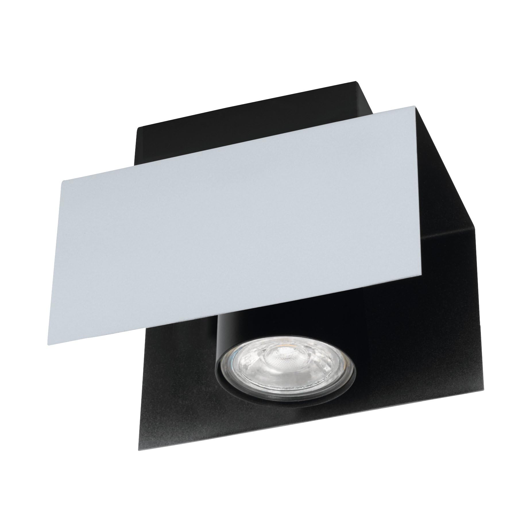 Eglo Viserba Ceiling Light Steel 5 W White Aluminium Black
