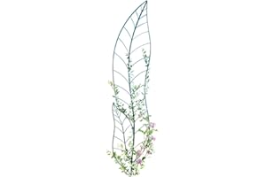 Collections Etc Green Leaf Trellis Garden Decor - Climbing Plant Yard Stake, Green