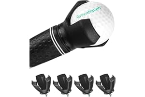 GreenHaven Golf Ball Retriever Grabber for Putters Golf Pick-up Portable Grip Sucker Tool Back Saver for Golfers，3-4 Pack