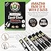 White Liquid Chalk Markers - 6 Pack With Both 6mm & 3mm Reversible Fine Tips | Chalkboard Safe Dustless Wet Erase Paint Pens | Blackboard, Glass & Windows, Bistro & Restaurant Menu Board Use, Kids Art