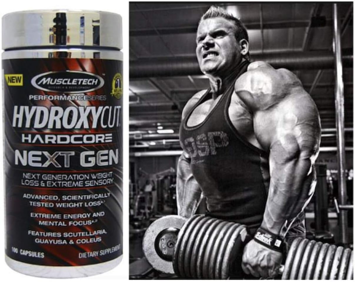 Hydroxycut Hardcore Next Gen, Scientifically Tested Weight Loss and Energy, Weight Loss Supplement, 100 Capsules: Health & Personal Care