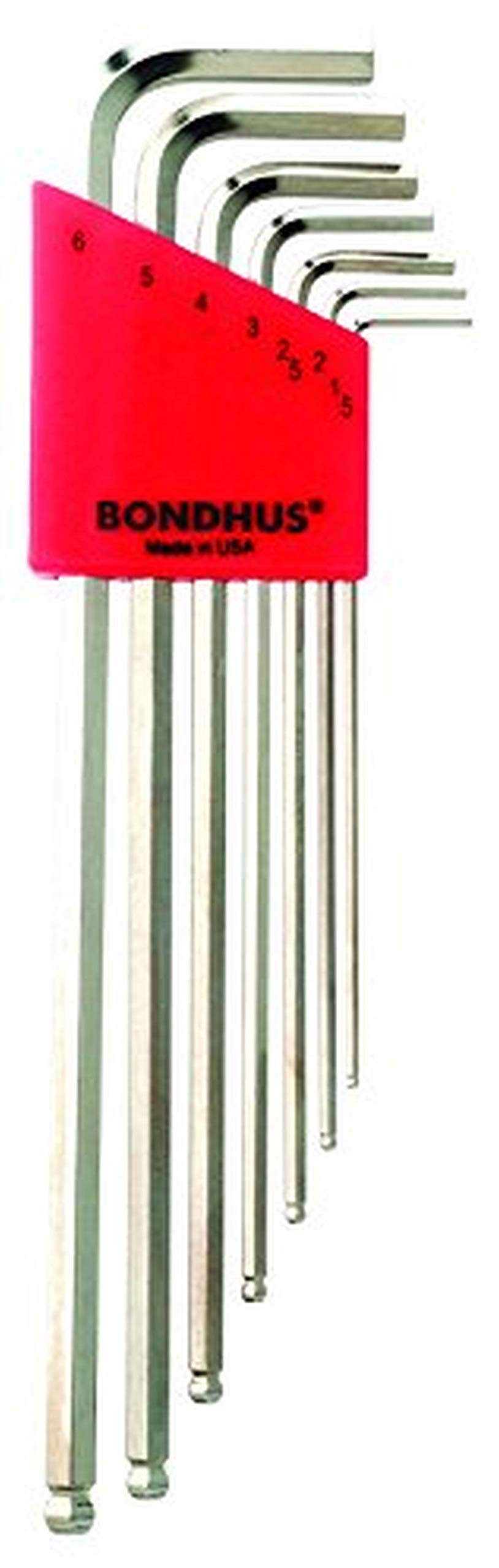Bondhus, BLX7MMB BRITEGUARD BALLEND HEX Key Set 1.5MM-6MM, 17092