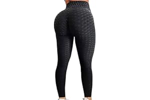 JGS1996 Butt Lifting Leggings for Women Tummy Control Workout Yoga Pants High Waisted Scrunch Booty Gym Tights