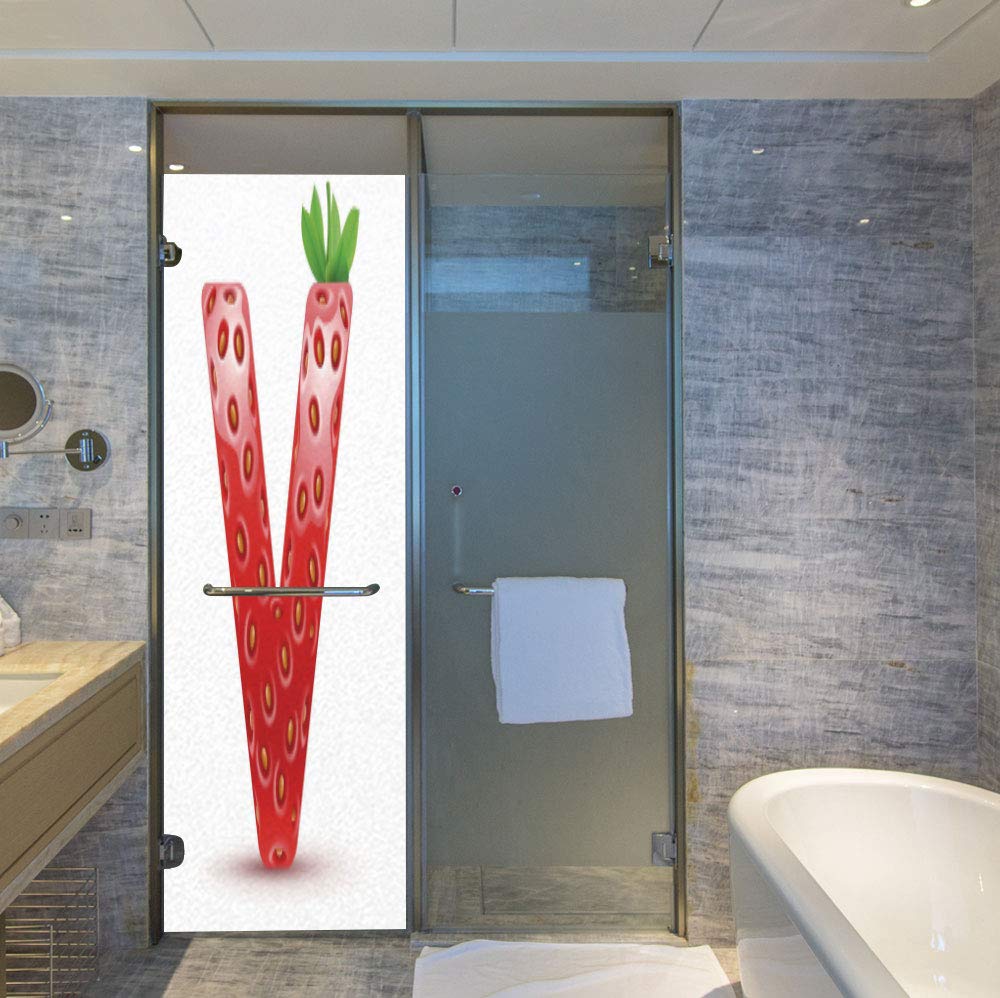 Amazon Com Yoliyana Decorative Privacy Window Film Letter V