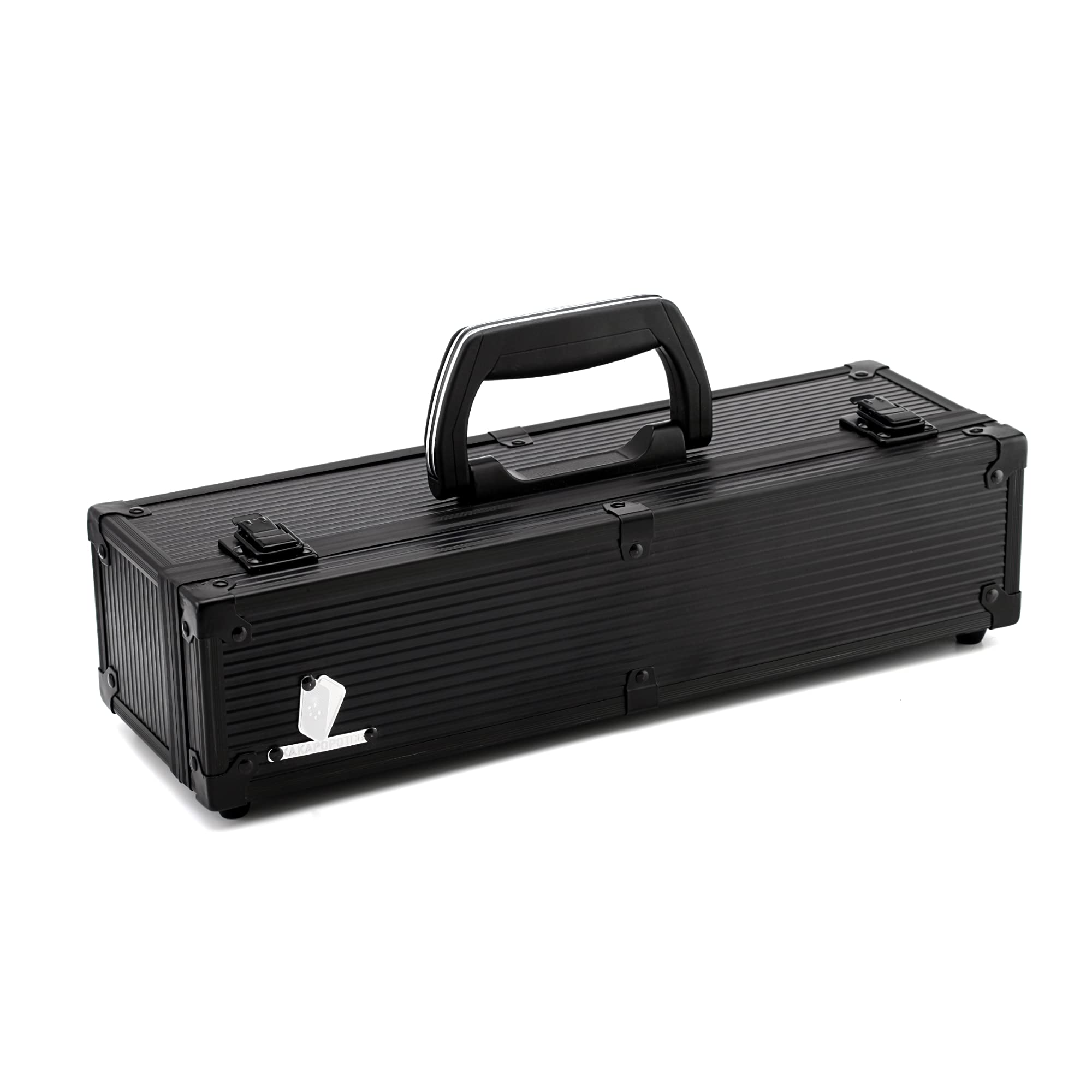 KakapopoTCG Black Metal Storage Case for TCG, Deck Box, MTG, Magic, FaB, Flesh and Blood, PTCG, YGO, Keyforge, Trading Cards, toploader, EDH, Commander, One Touch Holder Storage