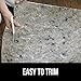 GORILLA GRIP Felt and Natural Rubber Stay in Place Slip Resistant Rug Pad, 1/4in Thick, 2x3 FT Protective Padding Under Area Rugs, Cushioned Gripper Pads, Carpet Runners, Hardwood Floors Protection