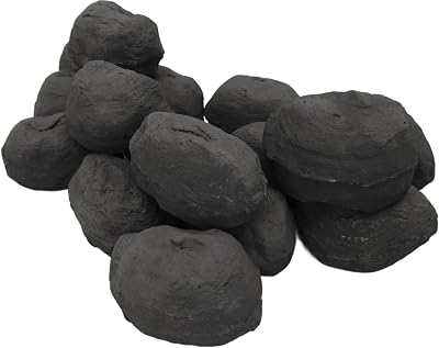 The Stove Wizard Ceramic Gas Fire Coals Pack 14 Large Cast Pieces