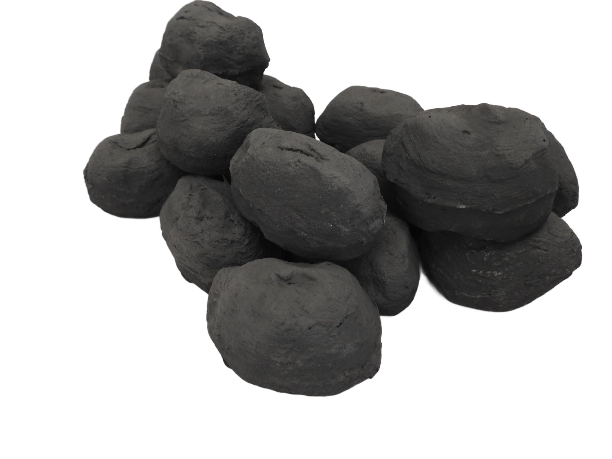 The Stove Wizard Ceramic Gas Fire Replacement Coals Pack of 14 Large Cast Pieces