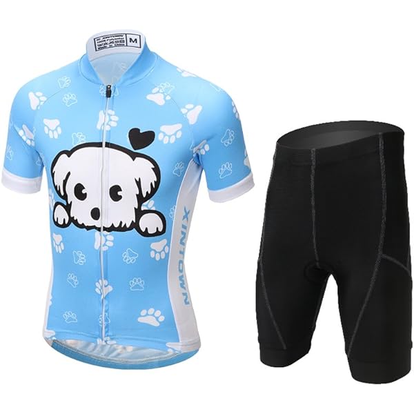 Bike Sets For Kids Kids' Cycling Jersey Shorts Set Breathable