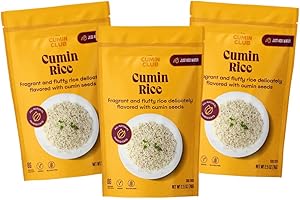 The Cumin Club Basmati Cumin Rice - Easy, Healthy, and Irresistibly Flavorful - Instant Meals Effortless Cooking & Wholesome Goodness - Ready to Eat Indian Food - Pack of 3
