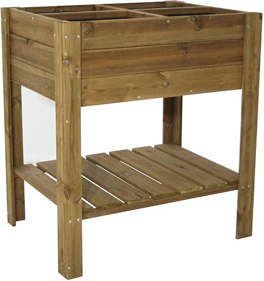 Gardiun KSU13020 - Huerto Urbano madera tratada 80*60*88 cm ...