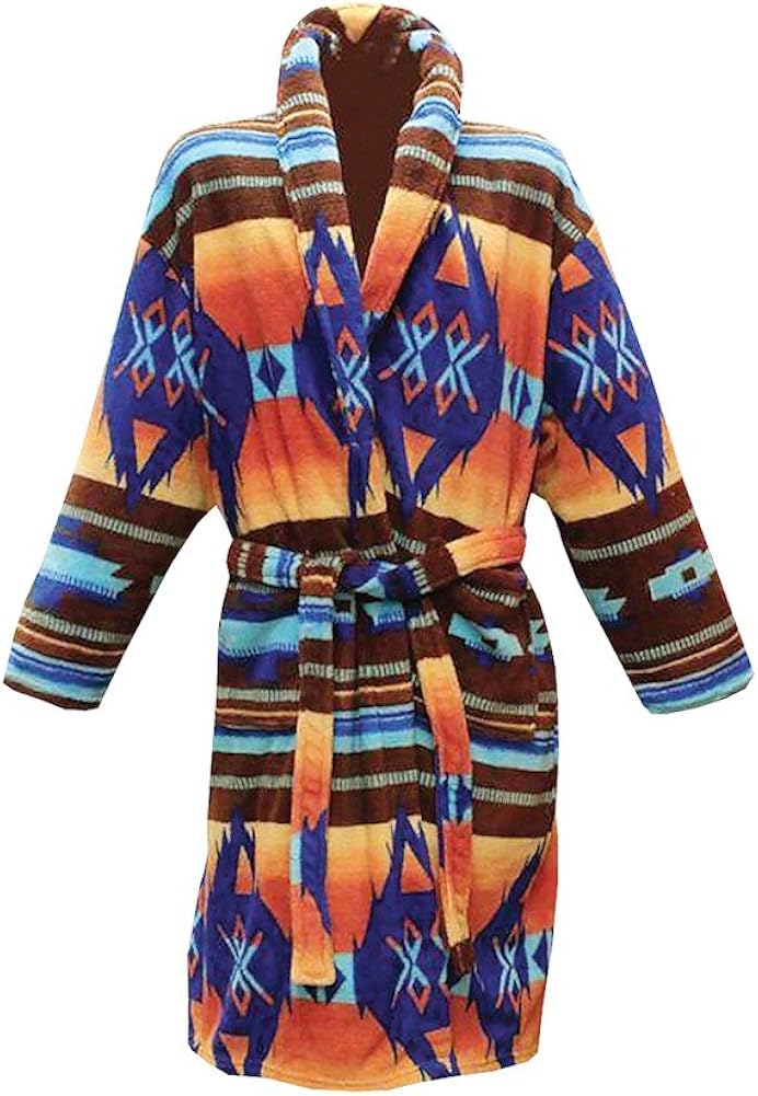 Women S Los Alamos Robe Native American Print Bath Robe At
