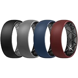 Egnaro Silicone Ring Men 1/4/6/7 Multipack of