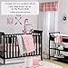 Coral Pink Tribal Print 100% Cotton Changing Pad Cover by The Peanut Shell