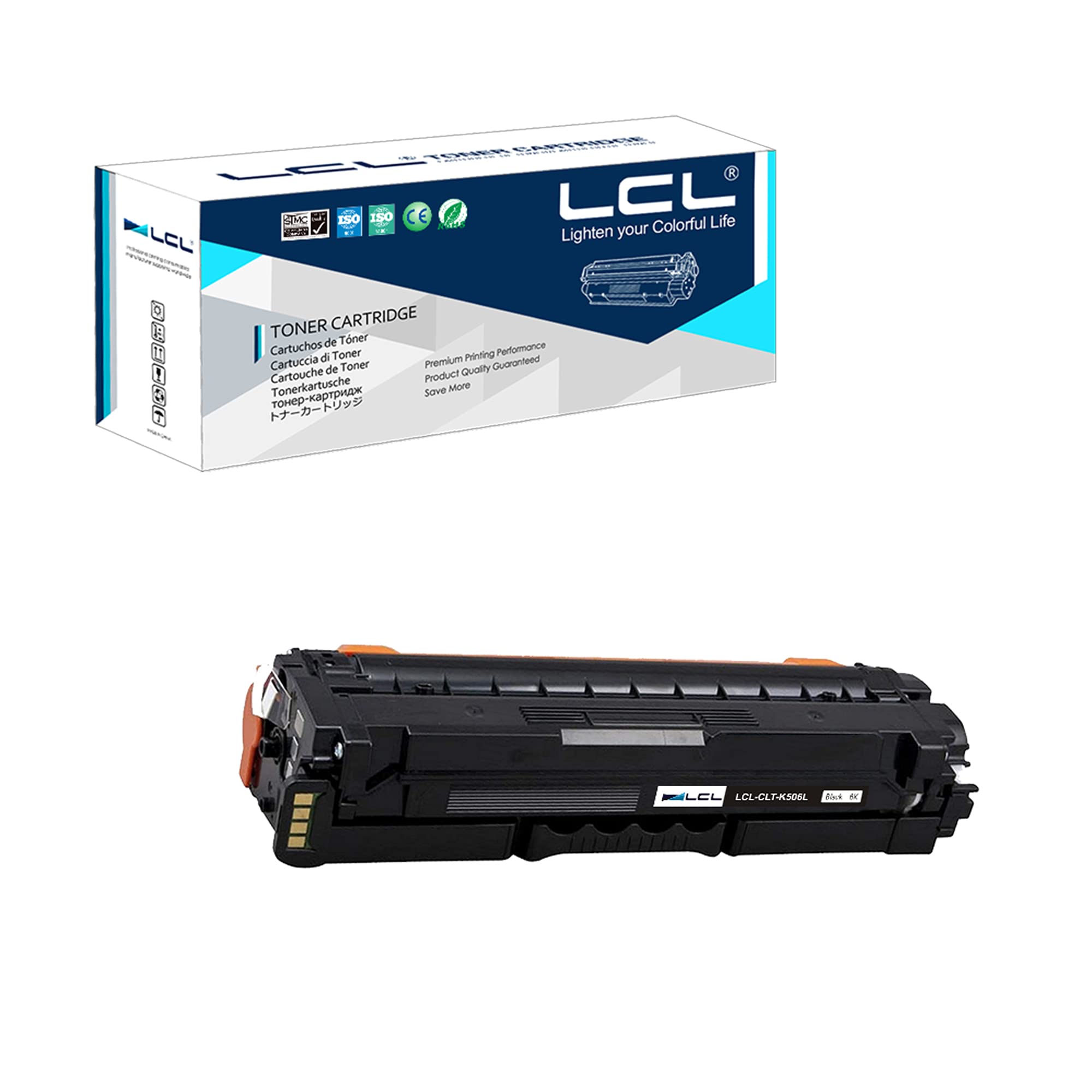 LCL Remanufactured Toner CartridgeCLT-K506L CLT-K506S CLT-506L CLT-506S High Yield (1 Black) Replacement for Samsung CLP-680 680DW 680DN CLX-6260FR 6260FD 6260FW 6260ND 6260NR CLX-6260