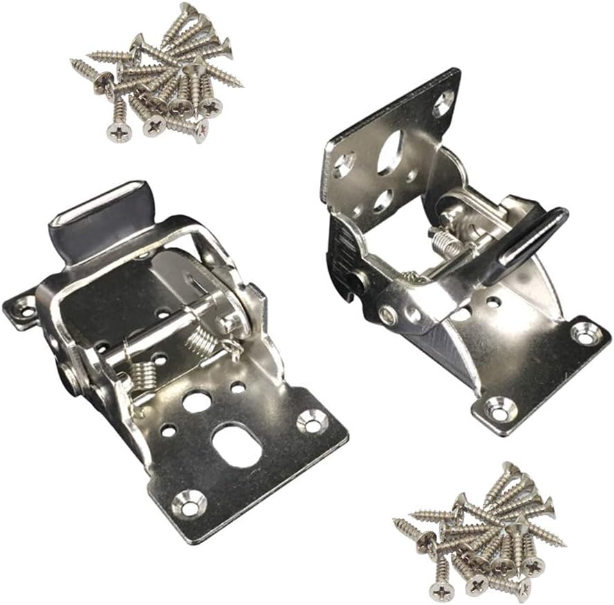 2 Pieces of Locking Hinges, Foldable Hinge Hardware, Angle Braces for