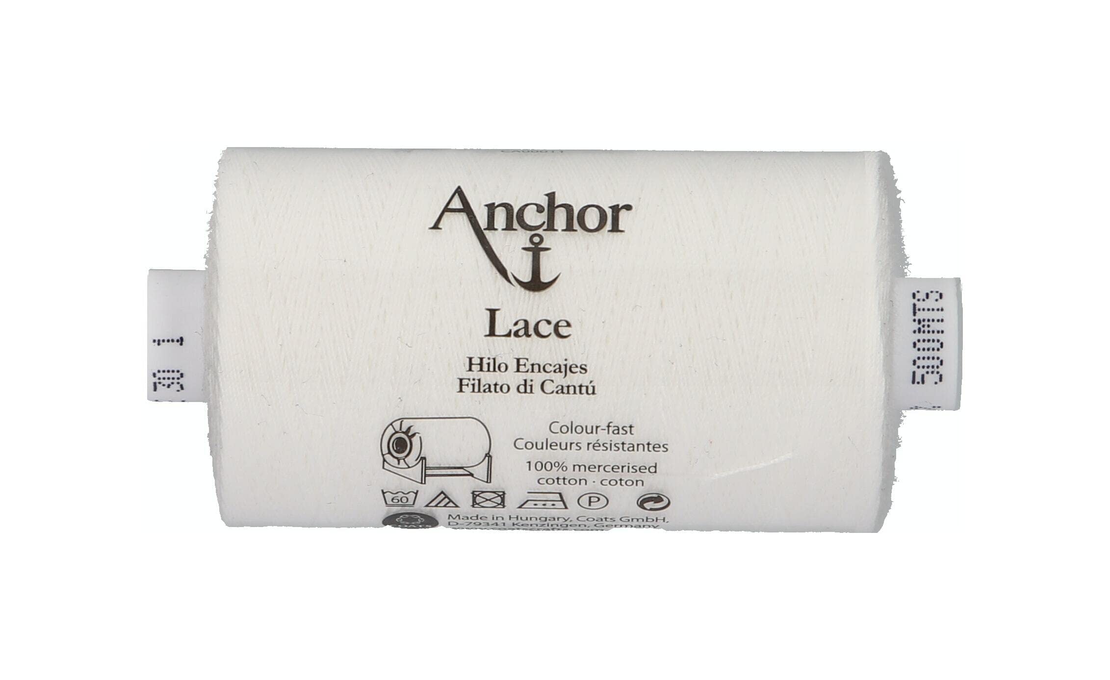 Anchor T194030-00001 Lace-Making Yarn, 100% Cotton, 1, Thickness 30, 500 m, 39 g