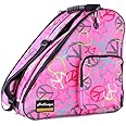 Holisogn Ice, Inline and Roller Skate Bag, Premium and Fashion Bags for child, kids, teenager, adult (Peace & Love Pink HLS001)…