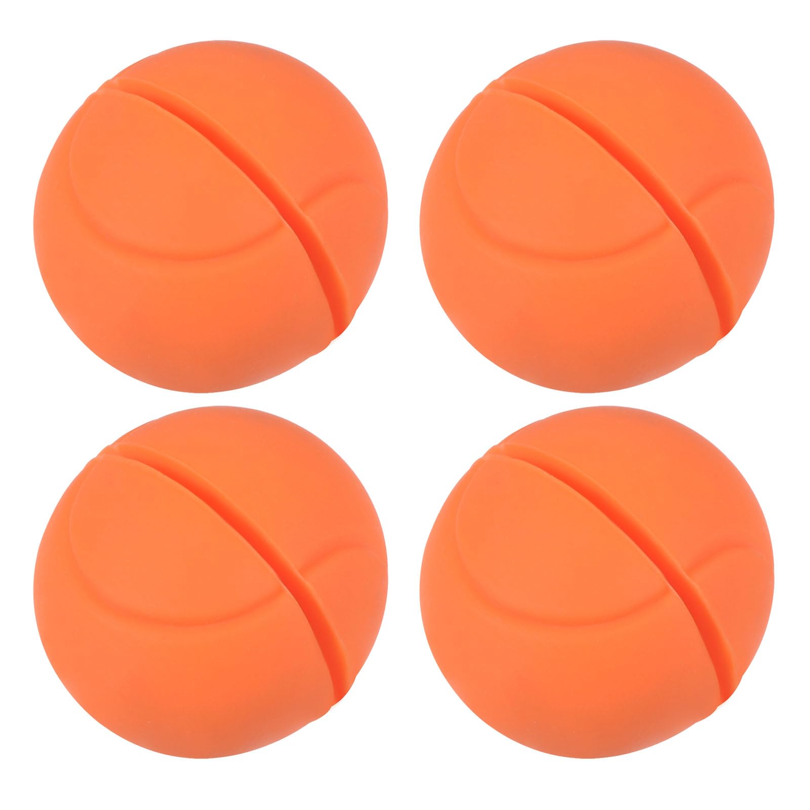 M METERXITY 4 Pack Tennis Vibration Dampener - Shock Absorber, Silicone Racket String Damping, Apply to Tennis Racket (2.2cm, Orange)