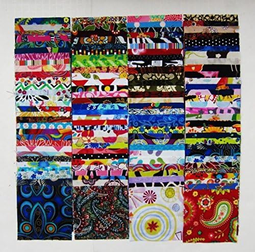 4x4 Inch 120 Pcs Charm Precut Pack Squares 100% Cotton Quilt Fabric Assorted Quilting Art Craft No Solids and No Duplicates Quilt
