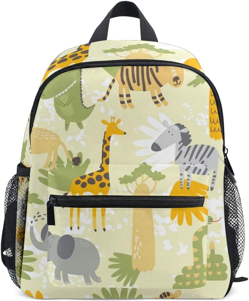 Children's Backpack Toddler Travel Rucksack Casual Daypack Giraffes Elephants Boys Girls