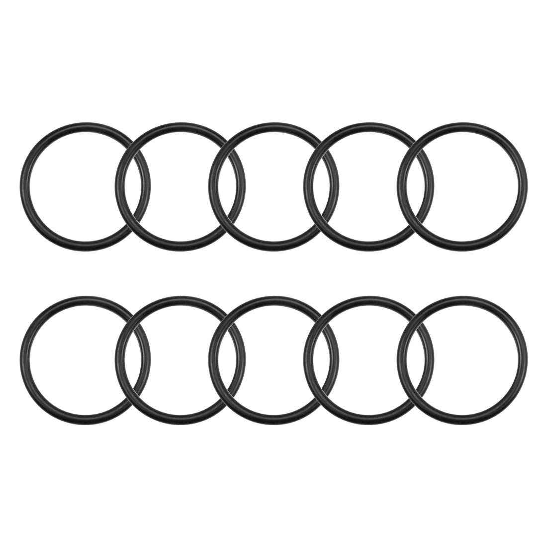 sourcing map Nitrile Rubber O-Rings 73mm OD 61.6mm ID 5.7mm Width, Metric Nitrile Rubber Sealing Gasket for Automotive Machine Plumbing, Pack of 10