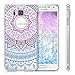 kwmobile Crystal Case for Samsung Galaxy Alpha with Design Indian sun - transparent Protection Case Cover clear in blue dark pink transparent