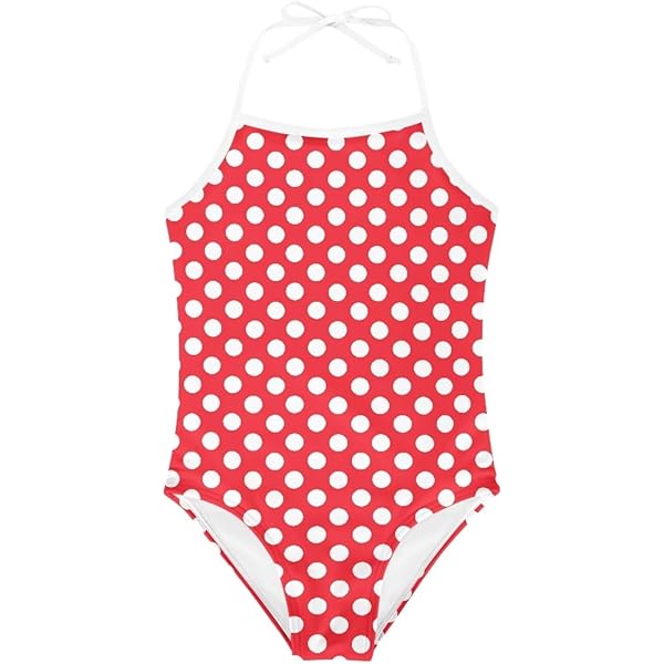 RIU Peach polka dots swimwear タグ付き新品未使用 Amazon.com: OTVEE Polka Dots on Orange Girls Swimsuit One