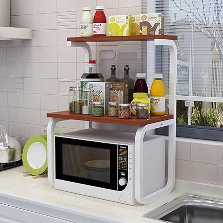 ZXCC Cocinas Estantería Microondas Y Horno, Multiuso Estantería ...