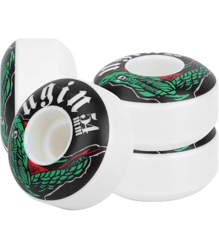 Yosoo Health Gear Ruote da Skate, Ruote Skateboard, Skateboard Professionale Ruote, Set di 4 Ruote da Skateboard, in PU SHR 100A, 52 mm x 30 mm, per Skateboard Semplice
