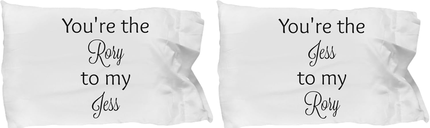 Amazon Com Rory And Jess Gilmore Girls Pillowcase Set Kitchen