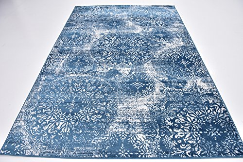 Unique Loom 3141615 Area Rug, 6" x 9", Blue