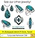 Turquoise Earrings 925 Sterling Silver & Genuine Copper-Infused Matrix Turquoise (Select style) (Free-Form Drops)