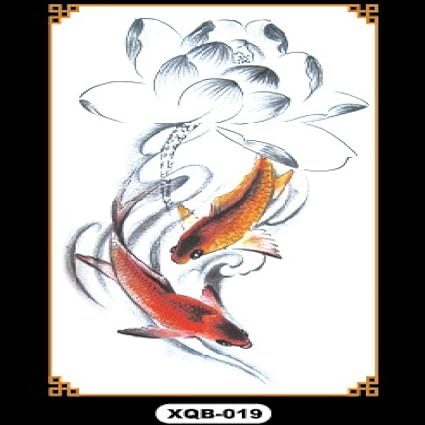 Tzxdbh 3 Pièces Aquarelle Cool Rose Fleur Corps Tatouage