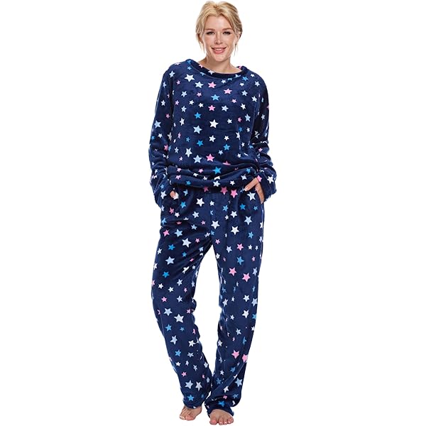 Aohooy Pyjama Pour Femmes Combinaison Décontractée En Polaire Sherpa Grande Taille à Capuche Zippée Manches Longues Une Pièce Avec Poches Bleu Clair,P