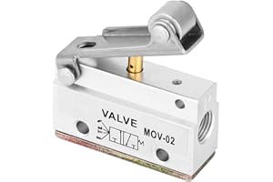 AUFEE Pneumatic Valve, Pneumatic Air Valve Compact Pneumatic Switch Valve Pneumatic Switch, for Mechanical Equipment Textile Equipment