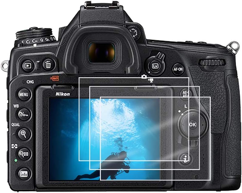 RENYD Camera Tempered Glass Screen Protector Replacement for Canon DSLR Camera EOS 5D Mark III IV 5D3 5D4 1DX 9H Hardness Waterproof Anti-Scratch Anti-Fingerprints Crystal Clear(2 Packs)