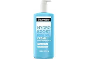 Neutrogena Hydro Boost Body Moisturizing Gel Cream with Hyaluronic Acid, Non-Greasy & Fast Absorbing, Lightweight Hydrating Body Lotion for Normal to Dry Skin, Fragrance-Free, 16 oz
