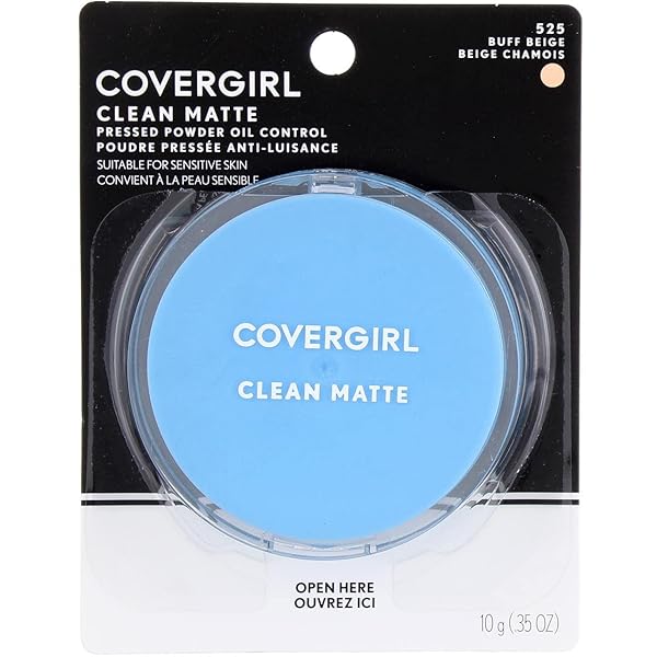 COVERGIRL OIL CONTROL COMPACT PRESSED POWDER, BUFF BEIGE [525], 0.35 OZ (PACK OF 3)