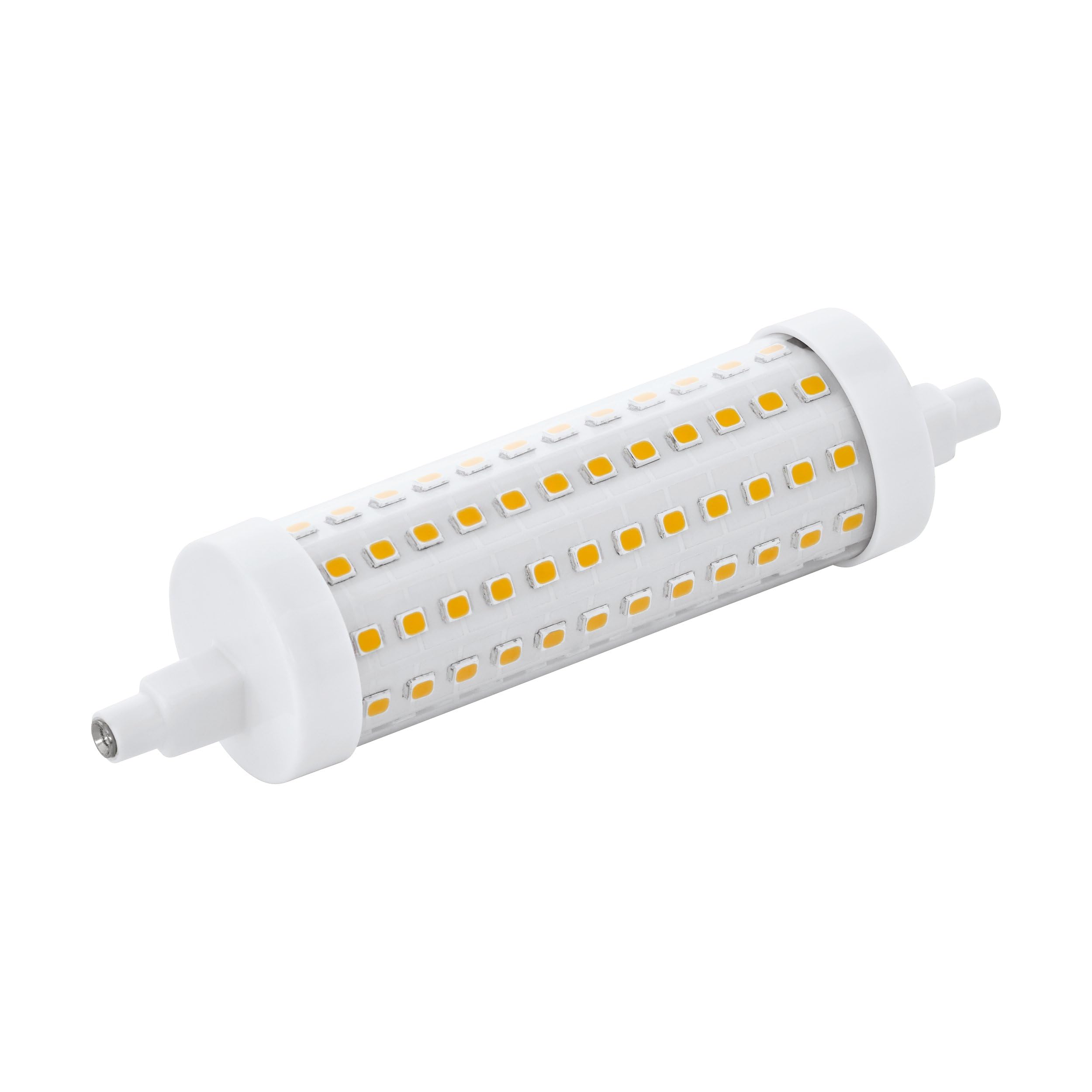 EGLO Dimmable R7S LED corn light bulb, reflector lamp with 360° beam angle, double-ended tube, 12.5 watt (equivalent to 100 watt), 1521 lumen, warm white glow, 2700 Kelvin, Ø 1"ch
