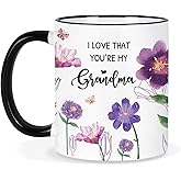 Silkwishes Gifts for Grandma Mug 11Oz Grandma Valentines Day Birthday Gifts, Christian Gift for Nana Affirmation Energy Gift for Mothers Day Gifts Grandmas Coffee Mug Microwave & Dishwasher Safe