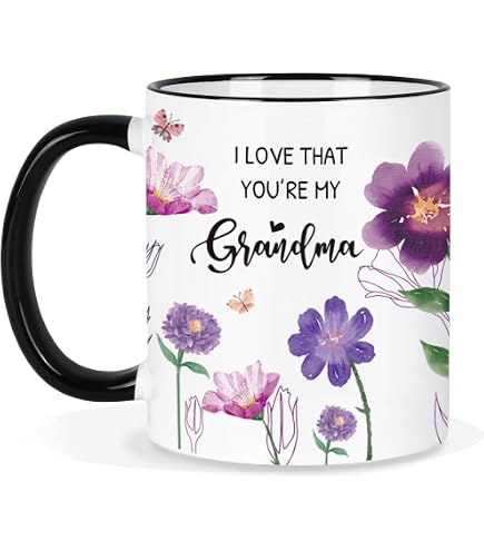 Amazon.com: Personalized Grandma Floral Mug, Custom Grandma Flower Coffee  Cup, Customized Grandma Coffee Mug With Grandkids Name For Women Mother's  Day, Birthday Ceramic White Mug 11oz 15oz : Home & Kitchen