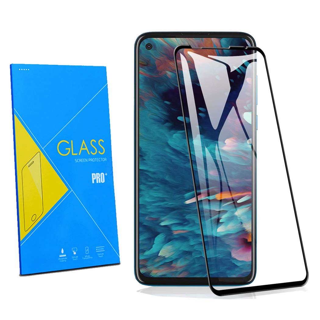 Moto G8 Power 6.4" Screen Protector, Tempered Glass Film [Full-Coverage][Case Friendly] Screen Protector for Motorola Moto G8 Power 6.4"