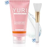 YURI Collagen Mask, Overnight Peel Off Face Mask, Hydrating &amp; Firming1 | Collagen Night Peel Off Mask, Hydrating &amp; Firming Overnight Face Mask for Smooth Skin, 2.54 Fl Oz