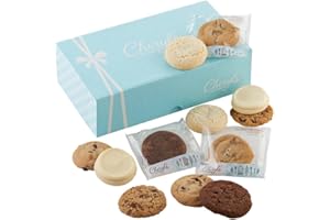 Cheryl's Cookies® Cookie Gift Box w/ 12 Assorted Cookies, Chocolate Chip, Oatmeal Raisin, Chocolate, Sugar & Buttercream Frosted Individually Wrapped, Gourmet, Handmade, Any Occasion, Family, Friends