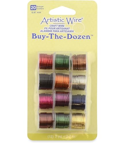 Artistic Wire Bobine De Fil En Aluminium Anodisé Calibre 12 - Pour Travaux Manuels, Doré, 39.3
