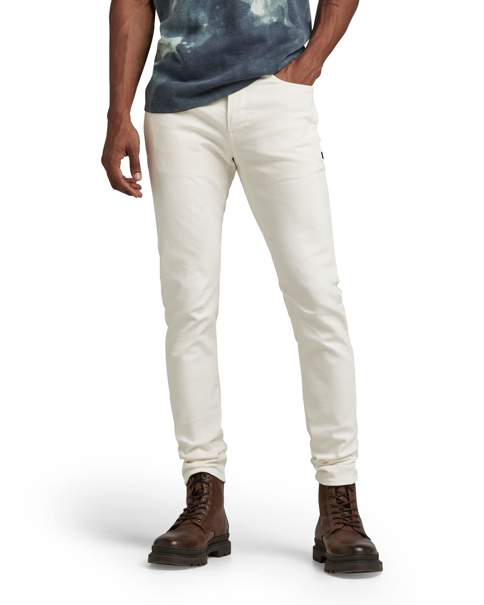 G-STAR Raw Men’s D-STAQ 3D Slim Fit Jeans,New White,32W x 30L